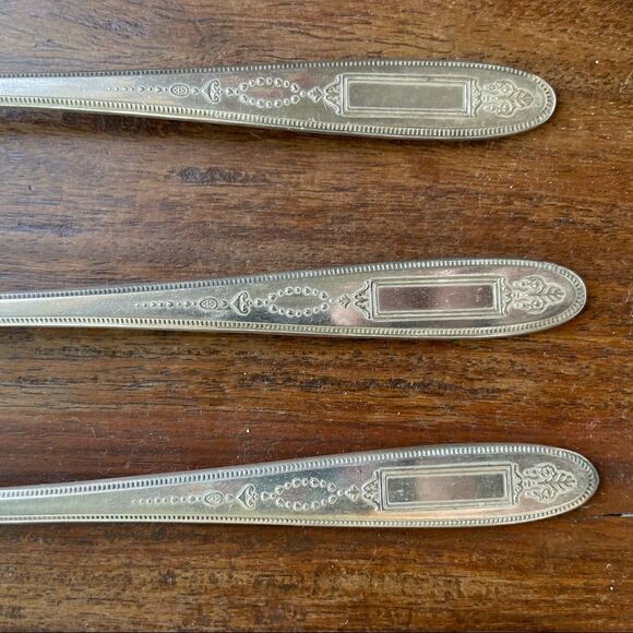 Antique 1921 Oneida Community Plate Grosvenor Grille Forks Set of 6 No Monogram - Picture 4 of 11